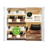 CJ Bibigo Savory Roasted Korean Seasoned Seaweed Snack 4G X 16