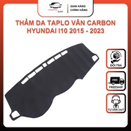Hyundai i10 2014 - 2023 Carbon grain Taplo leather carpet, 3-layer type