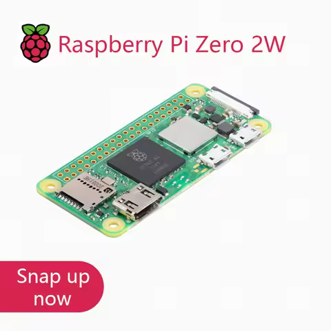 Raspberry Pi Zero 2W 1GHz Quad-core 64-bit Arm Cortex-A53 CPU 512MB SDRAM Bluetooth BLE&WiFi Pi 0 2 
