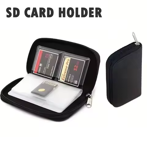 Memory Card Collect Bag SD Card Carrying Case Holder Wallet With 22 Slots For CF/SD/Micro SD/SDHC/MS