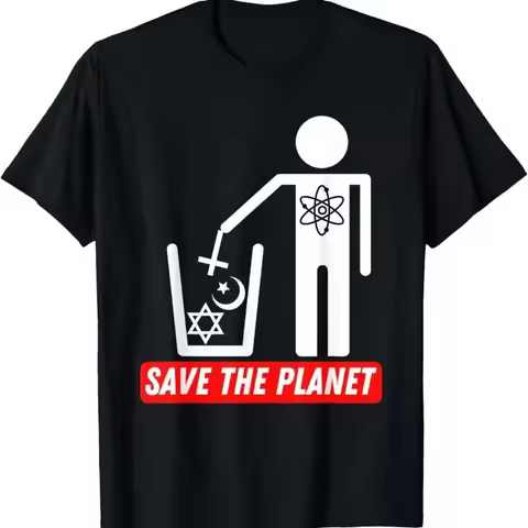 New Limited Humanist Anti Religion Atheist Atheism T Shirt