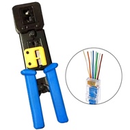 Crimping tool for Passthrough/ Passthru RJ45 Connector Network Cable Crimping Tool