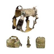 Military Army Police Dog Vest Tactical Vest For Service Dog Harness Training Combat Dog Harness Clot