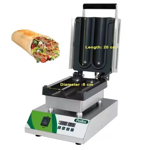 2025Electric shawarma grill sandwich machine toaster grill heating warming sandwich rolls grill comm