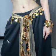 Mới Jazz Dance Sequin Kpop Tassel Dance Hip Hop Street Dance Hông Quần Lưới Quần Lưng Dây Dính Quần