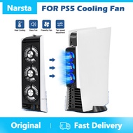 Narsta Cooling Fan Quiet Cooler Fan LED Light USB3.0 Hubs for PS5 Playstation 5 Disc &amp; Digital Edition Console Accessories