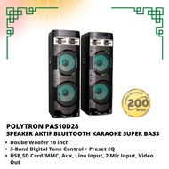 speaker aktif polytron pas 10d28 speaker bluetooth karaoke