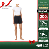 CALVIN KLEIN กางเกงนอนขาสั้นผู้หญิง Icon Cotton Terry รุ่น QS7275 UB1 - สีดำ