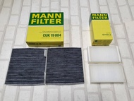 กรองแอร์ ตัวนอก / ตัวใน BMW F25 , F26   ( 2010 - 2018 )  Cabin air filter Mann CUK19004 / CU1721-2