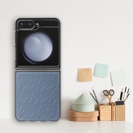 Samsung Flip6/Flip5 5G 浮雕感輕薄軍規防摔手機殼-LOVE