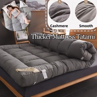 Thicker Mattress Tatami Mattress Foldable Mattress Topper Tilam Single Queen King Super King Size Grey Color Bedding Mattress