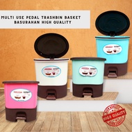 Multi use Pedal Trash bin Basket Trash bin Basurahan High Quality