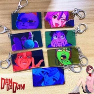 Anime Dandadan Momo Ayase Jiji Okarun Cosplay Keychain Acrylic Keyring Key Chain Cartoon Figure Pend