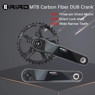 RIRO MTB Carbon Fiber DUB Crank 11/12 Speed GXP Direct Mount Bicycle Carbon Crankset 170mm Bike Chainring 32/34/36/38T for XX1