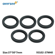 93102-37M40 Oil Seal For Yamaha Outboard Motor 4T F25 F50 F70 HP Size:37*50*7mm; 93102-37M40-00