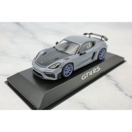 [Out-of-Print Single Set] minichamps Mini Cut 1/43 Porsche 718 Cayman GT4 RS Gray Alloy Material, wi