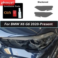 Kailey ฟิล์มป้องกันไฟหน้ารถยนต์ BMW X1 F48 X2 F39 X3 F25 G01 X4 G02 X5 F15 X6 F16 X7 สีดำรมควัน ชนิด