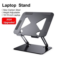 Laptop Stand Laptop Holder Foldable Laptop Desks Stand Multi-Angle Adjustable for Laptop Tablet Notebook Carbon Steel 2023 New Compatible With 10-17 inches Devices