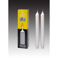 Anglo Wax, 6 pieces White Candle, 10 hours burning