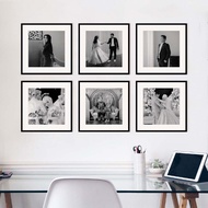 20x20 8R photo printing, pack of 6 pcs plus frame photo frame wall decoration