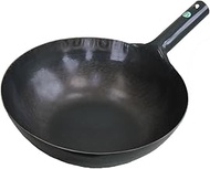 Yamada Kogyosho Iron Handed Wok (Plate Thickness: 0.05 inches (1.2 mm) 10.6 inches (27 cm)