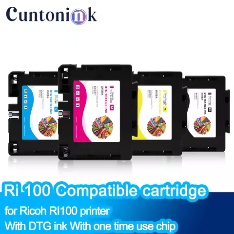 Ri 100 ri100 RI-100 Compatible ink cartridge for Ricoh RI100 printer With DTG ink With one time use 