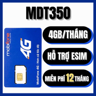 Sim Mobifone MDT350 Tặng 48GB Full Tốc Độ Cao Mỗi Năm Miễn Phí 1 Năm Sử Dụng Không Mất Phí Sim Chỉ H