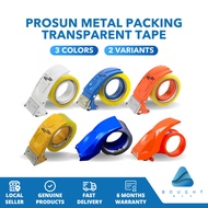 PROSUN Metal Packing Transparent Tape Dispenser Cutter Reliable Sturdy Efficient Box Sealer Easy Pac