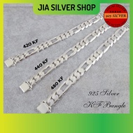 Ready Stock | 925 纯银 男款手链 | Original 925 Silver Bracelet Bangle KF For Men | Gelang Tangan Lelaki Perak 925
