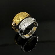 cincin emas 916 original cincin emas 916 cincin titanium anti karat Imitation Gold Thick Gold Silver