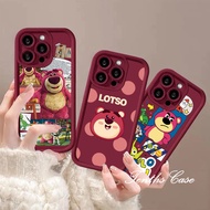 For Infinix Smart 8 7 Hot 40 Pro 40i 40 Pro 30i 30Play 30i Spark Go 2024 2023 Note 30 VIP 12 Turbo G96 ITEL S23 Happy Strawberry Bear All-inclusive Phone Case Soft Cover