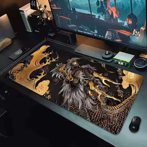 The red dragon mouse pad is made of anti-slip rubber, durable and washable, making it suitable for g