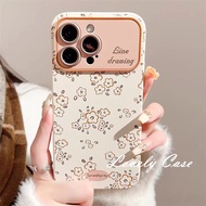 For Infinix Smart 7 5 2020 Hot 30 30i 30Play 20 20i 20Play Note 12 G96 Smart 6 6Plus Hot 8 10 Lite Hot 12 11 10 Play White Cute Little Flowers Phone Case Soft TPU Cover
