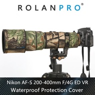 ROLANPRO Camera Lens Coat Camouflage For Nikon AF-S 200-400mm F4G ED VR Lens Camo Waterproof Protect