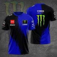Men 3D Monster Energy Yamaha Summer T-Shirt
