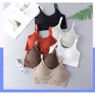 Women's gym bra with 2 ribbed straps, women's underwire bra A09 NY