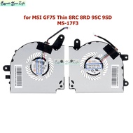 MS-17F3 Laptop CPU GPU Cooling Fan Cooler for MSI GF75 Thin 8RC 8RD 9SC 9SD Notebook PC Fans Radiato