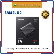 Samsung T9 Portable SSD 1TB USB 3.2 Gen2x2 - MU-PG1T0B - 5 Years Local Warranty