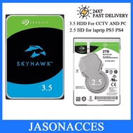 HDD Hard Disk SATA 1TB/2TB/3TB/4TB3.5/2.5 inch Desktop PC Notebook Laptop(USED)