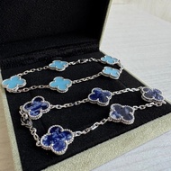 Van Cleef & Arpels Four-Leaf Clover Agate  Bracelet Complete Chain Set Packaging