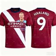 Haaland's No. 9 Football Jersey 3d Printing Summer Sports Leisure Dry Quickly Men's Jersey Adult Kid