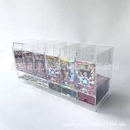 Transparent Acrylic Pokémon Card Display Box6Grid Anime Card Storage Box Pokémon Card Distributor