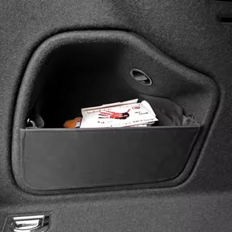 Car Trunk Baffle Side Storage Box Organizer For Audi A4 B8 B9 Flannel Plank Interior Cargo Partition