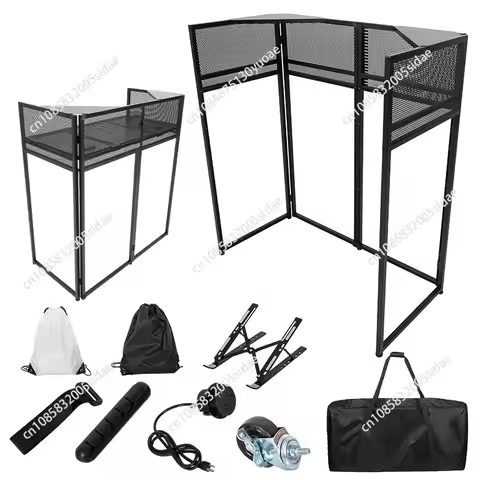 New Nightclub Movable DJ Console Bar Luminous DJ Console LED Mixing Console Foldable DJ Table