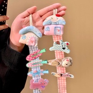 Dopamine Haipins Storage Strips Fabric Cute Hanging Storage Home Hanging Decoration