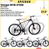 READY STOCK 27.5" Veego Mountain Bike with 24 SPEED &amp; STEEL FRAME (2706)