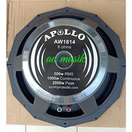 SPEAKER COMPONENT APOLLO AW1814 SUBWOOFER 18 INCH AW 1814
