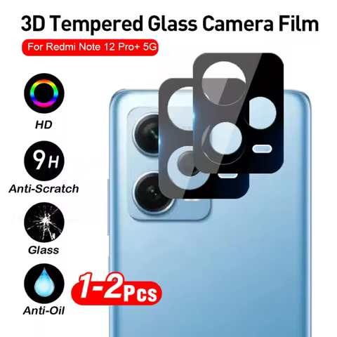 1-2pcs 3D Lens Case Protector For Xiaomi Redmi Note 12 Pro+ 5G 3Pcs Camera Glass Cover Film Redmy No