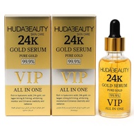 Huda Beauty 24K Gold Serum 50ml VIP All In One – Pure Gold 99.9%, Hydrating, Brightening & Firming F