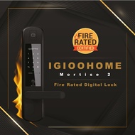 Fire Rated Igloohome Mortise 2 Digital Door Lock | Lever Handle Digital Lock | 2 Years Warranty | Free Installation